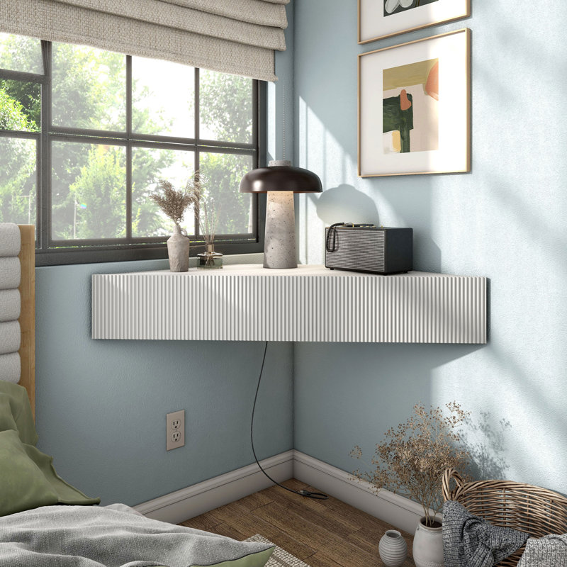 Nayellie 46.5'' W TV Console, White