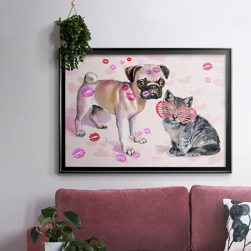 «Cute Couture Collection A», reproduction d'art sur toile, Noir, H 30 po x l 44 po x P 1,5 po