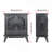 24" 3D Flame Electric Infrared Quartz Fireplace Stove With Remote Control