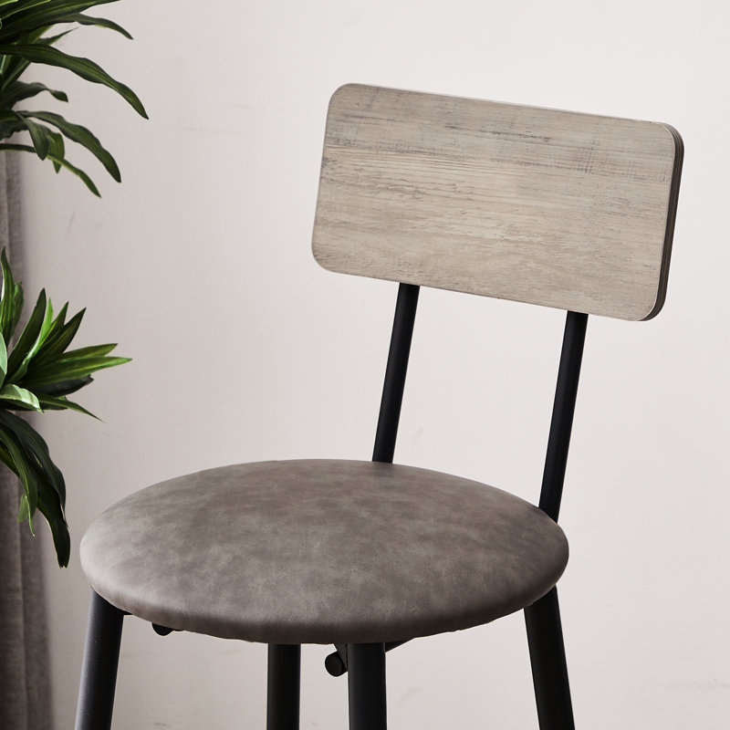 Élégante table de bar et tabouret, l'unité centrale grise, rehausse l'esthétique de votre ensemble 3, le siège de l'unité centrale crée un endroit confortable dans la maison