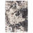 Oraya Stubai Modern Abstract Machine Black/Ivory/Gray Polyester Indoor Area Rug-93558433
