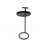 Dawson Steel Tray Top C Table or End Table with Round Lipped Top