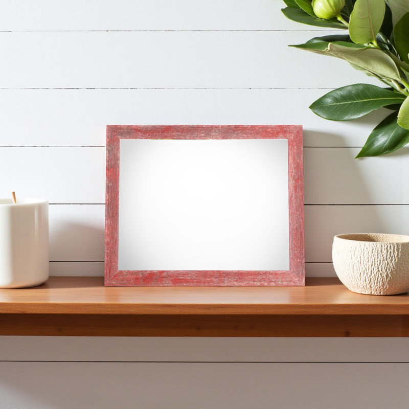 Cadre photo simple Bianca-Maria, Rouge rustique, L 12 po x H 12 po