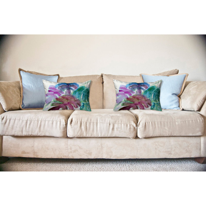 Outdoor Reversible Throw Pillow