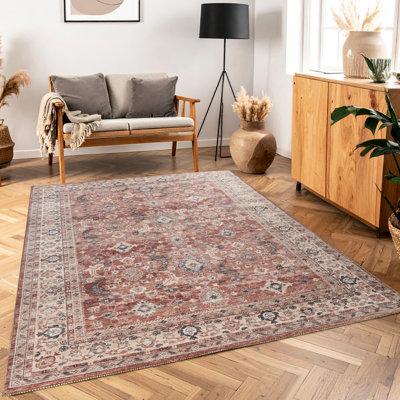 Tapis rouge, l 9 pi 2 po X 12 6 po, multicolore, velours, envers en jute, teinté et pour animaux de compagnie, doux, pour velours à circulation élevée, compatible, durable