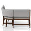 Banc de salle à manger incurvé de style Mid-Century