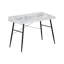Bureau d'ordinateur, bureau personnel, ordinateur portable, tablettes de rangement, L 48 po, travail, métal stratifié aspect marbre, contemporain, moderne-1813568479