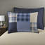 de literie en coton de deux pièces, courtepointe simple / simple TG, patchwork bleu marine moderne pour un confort toutes saisons