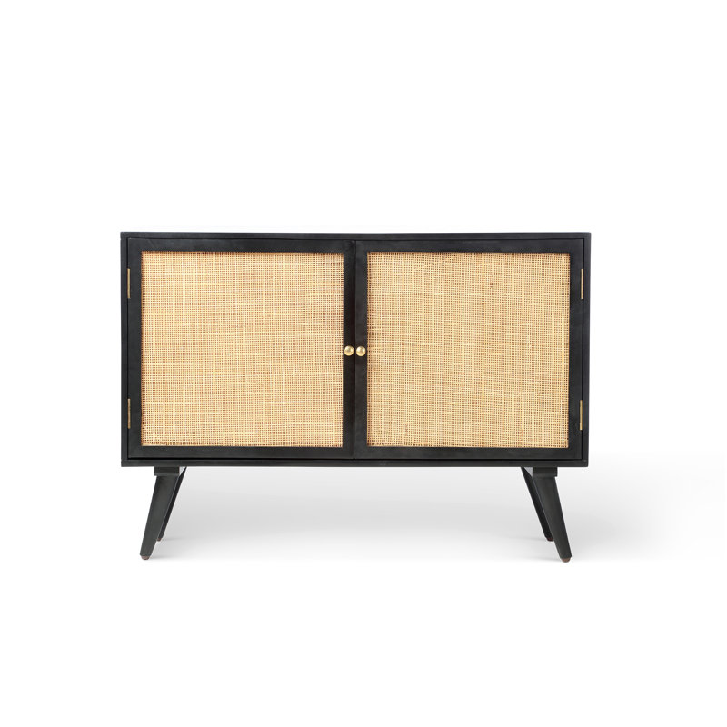 Watheroo Solid Wood 2 - Door Rectangle Accent Cabinet