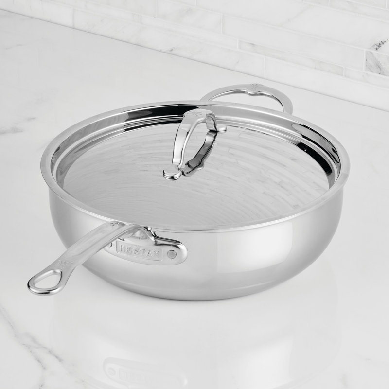 Probond Luxe 5-Quart Professional Clad Stainless Steel Essential Pan With Lid