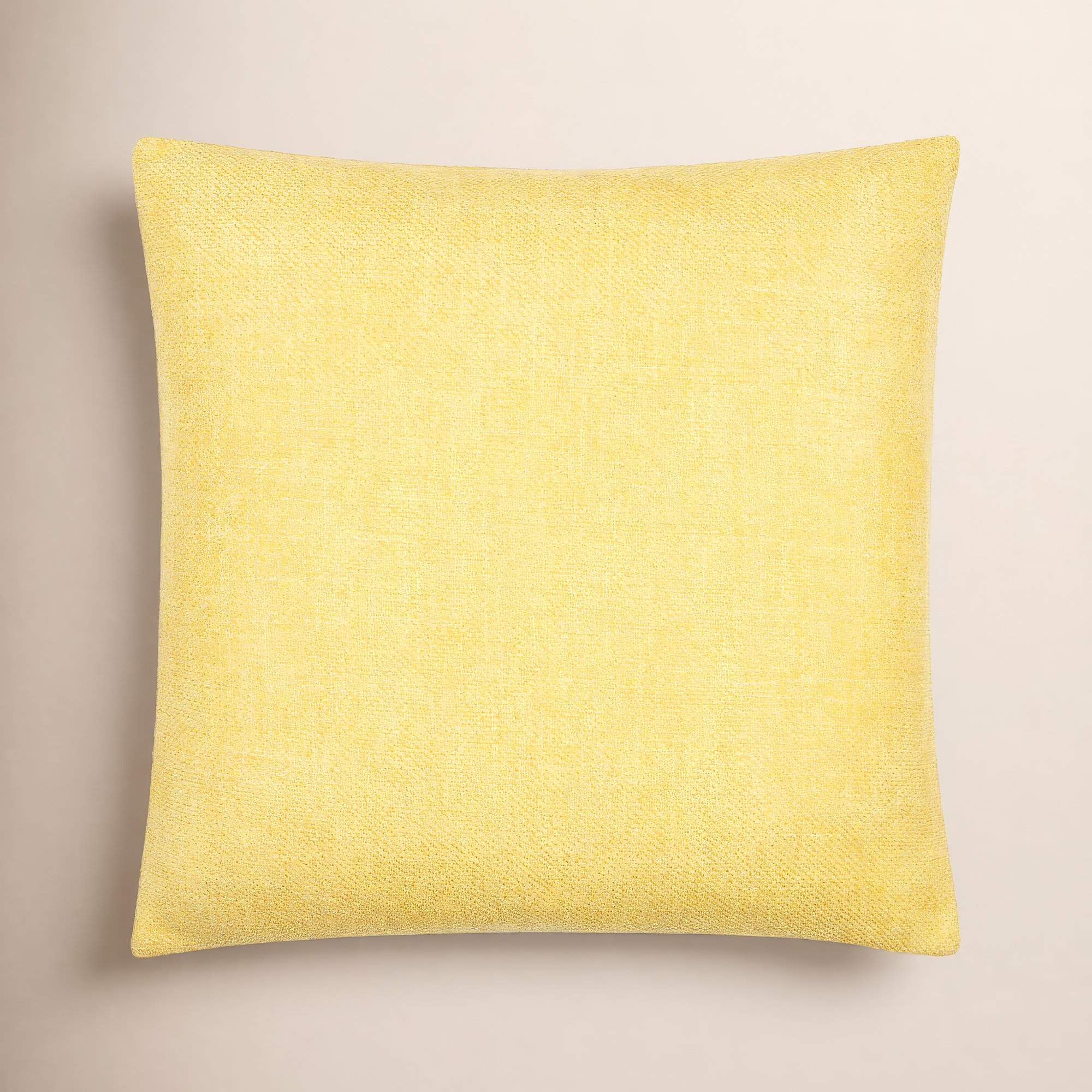 Kamaili Pillow Cover, Pillow Cover Only - No Insert, 18"H x 18"W, Yellow