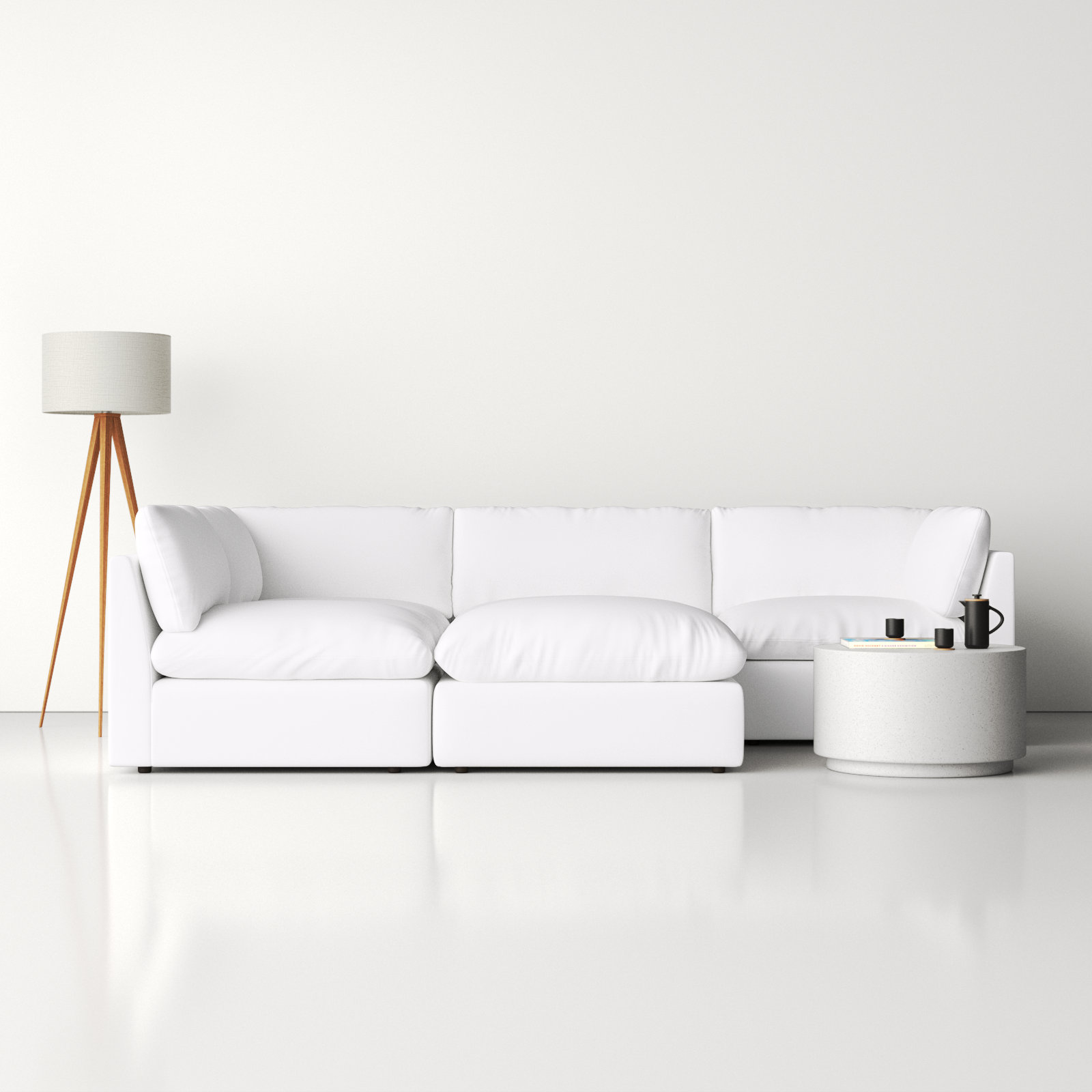 Davos Modular Upholstered Reversible Chaise L-Sectional