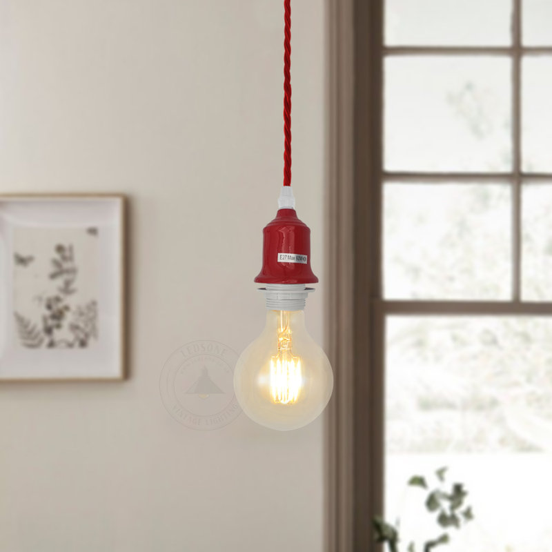 Ademaro 1 - Light Single Pendant, Red