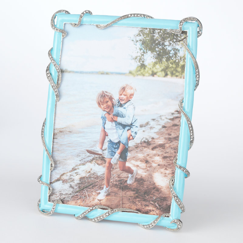 Baby Harlow Metal Picture Frame, Blue, 5" X 7"