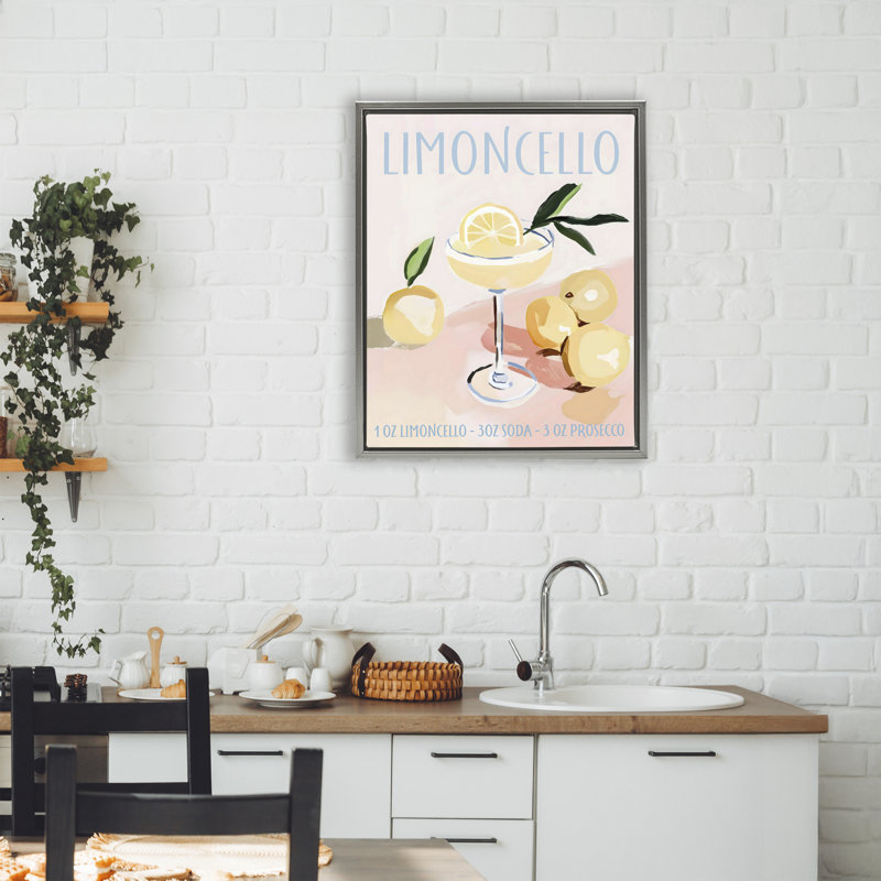 Cadre flottant Limoncello, 21 x 17, Cadre flottant gris lustré