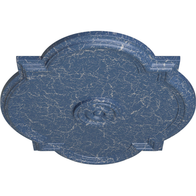 Médaillon de plafond valse l 24 po x H 20 1/2 po x P 1 1/8 po (convient aux auvents jusqu'à 5 1/4 po), Americana craquelé