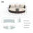 89'' Wide Curved Patio Daybed with Cushions