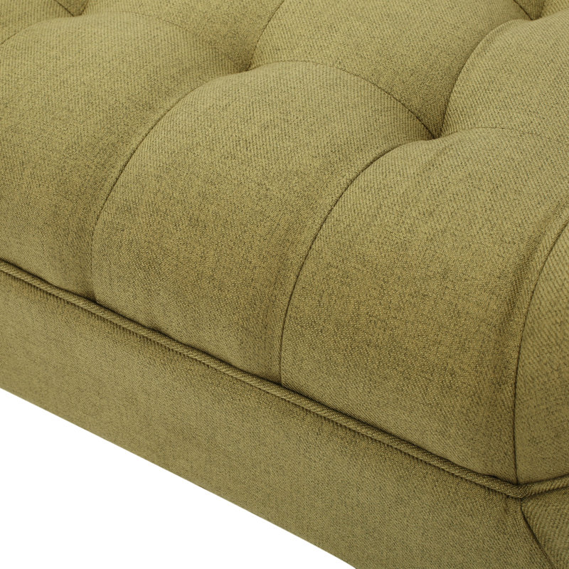 Banc rembourré Bradlee, Bleu sarcelle foncé