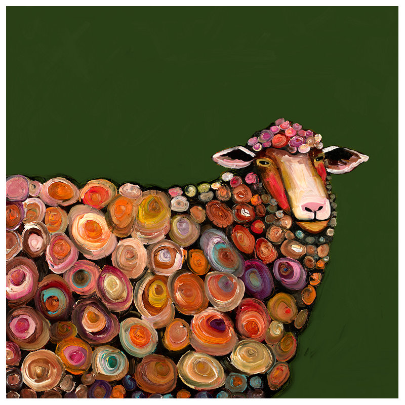 " Lamb " by Eli Halpin, 30" H x 30" W