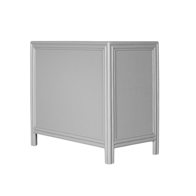 Aruba 4 - Drawer Nightstand, Light Gray