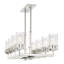 Luminaire suspendu linéaire à 8 lumières pour îlot de cuisine Nailwell-27063587