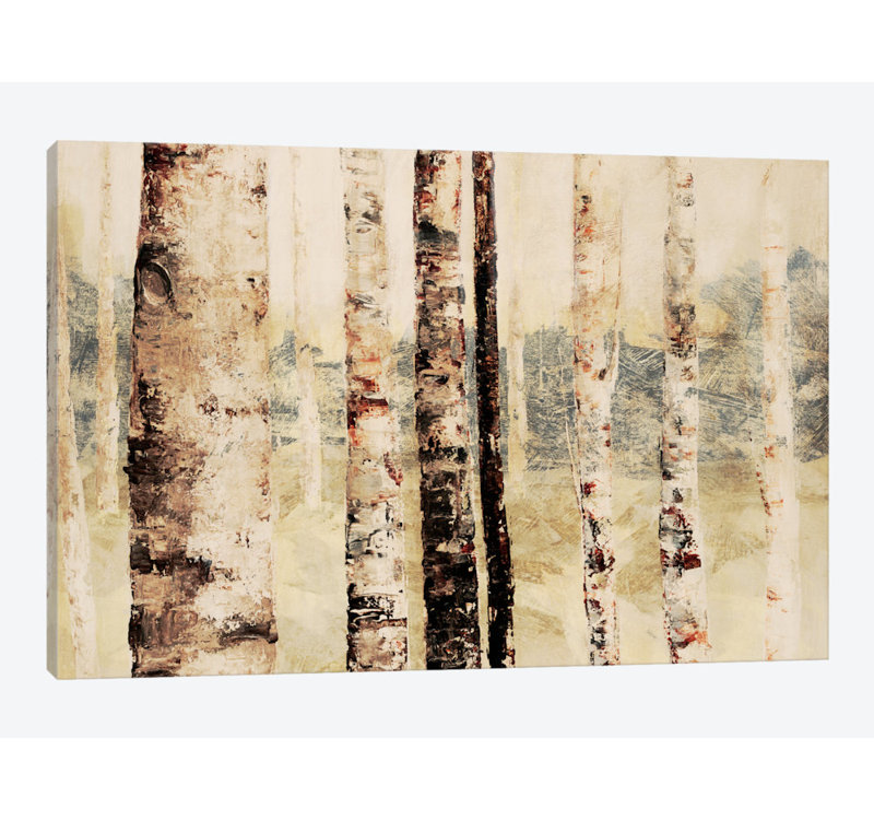 « forestières vi », impression sur toile, H 8 po x l 12 po x P 0,75 po, Toile tendue, Pas de tapis