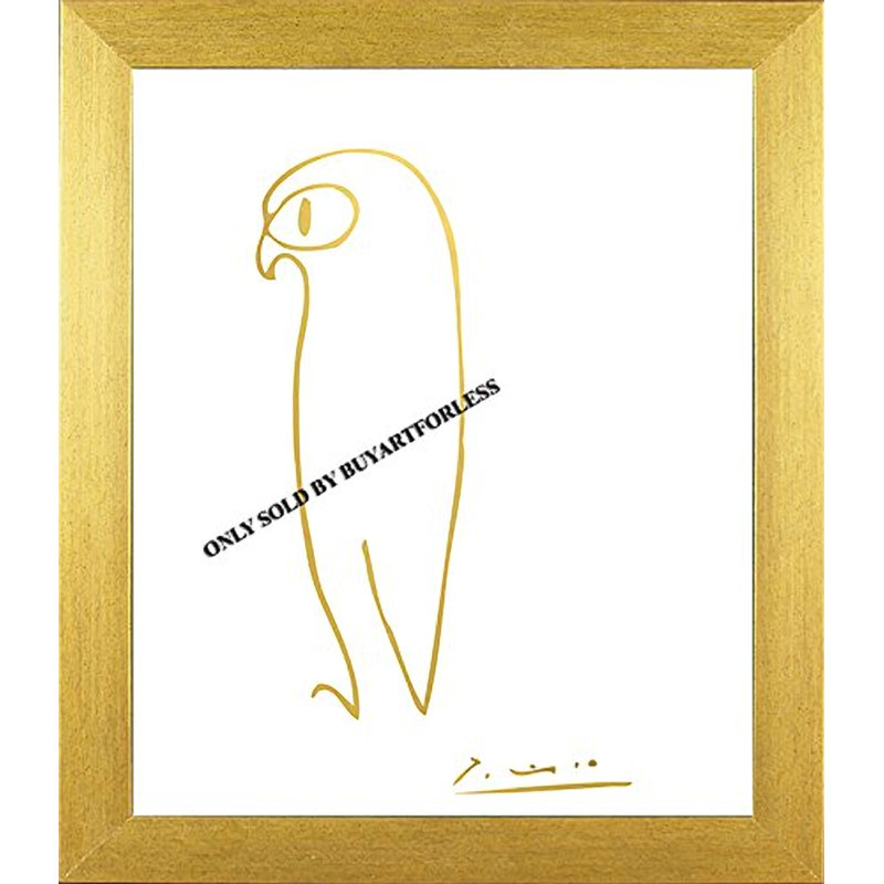 Reproduction d’art graphique encadrée « The Owl » par Pablo Picasso