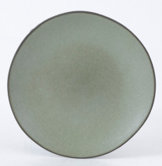 Gibson Elite Plates and Bowls Set, 12 Piece Dinnerware Dishes for 4, Green Matte