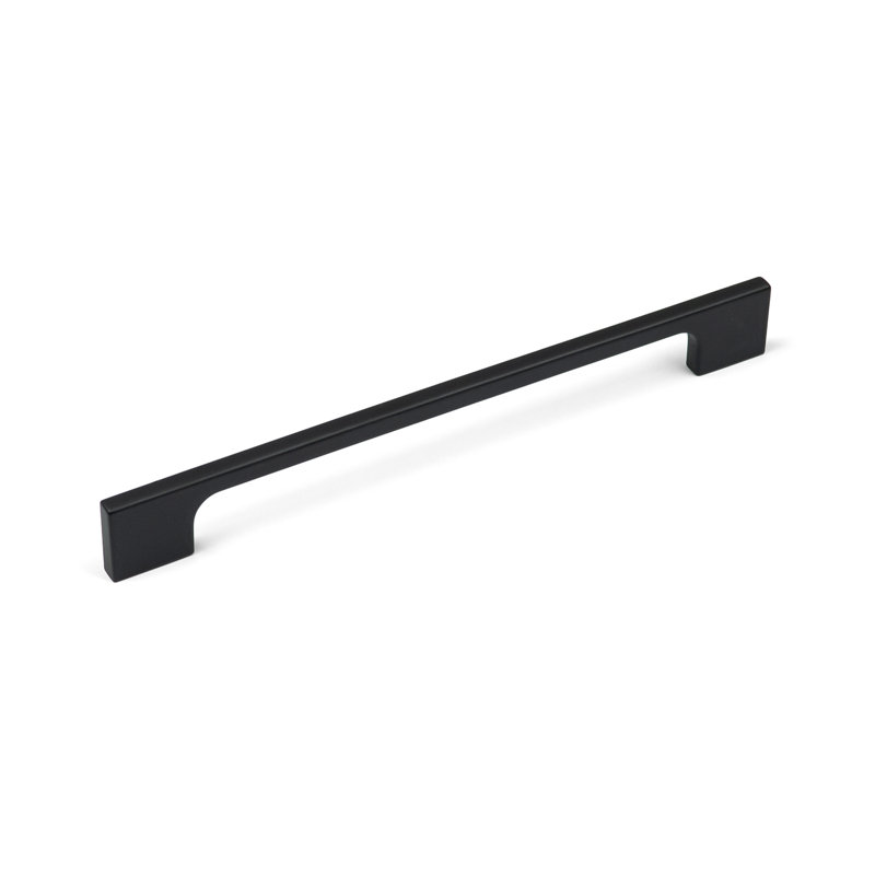 Slim Squared D-Bar Handles in Multiple Finish Variations, 192mm, Satin Black