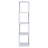 Sleek And Stylish 4-Tier Bookcase For Organized Display And Decor Enhancement-1188212454