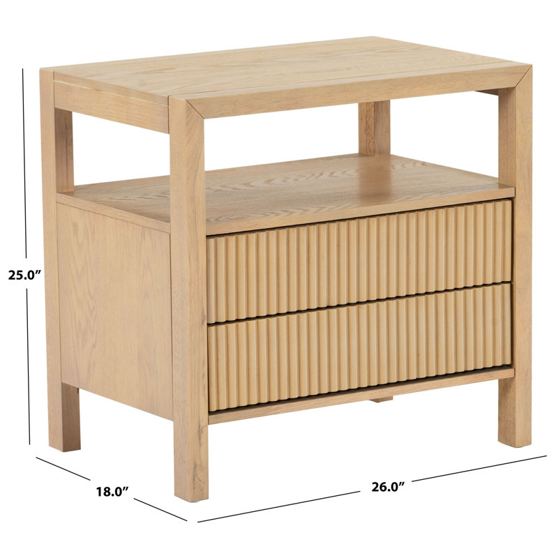 Ensemble de chambre à coucher 3 pièces Shelbie, Oak