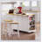 53-Inch Large Kitchen Island with Drop Leaf, Power Outlet, and Ample Storage, Perfect for Efficient Kitchen Organization and Mobility-35533509