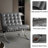 Modern Tufted Accent Chair With Stainless Steel Frame-241223482