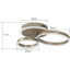Kucharski 3-Light Champagne Ring Dimmable LED Flush Mount