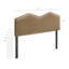 Tête de lit double en velours Cosette Performance en taupe-876476824-876476903