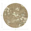 Blossom Fantasia French Gray Vegan Leather Round Coasters-331505385
