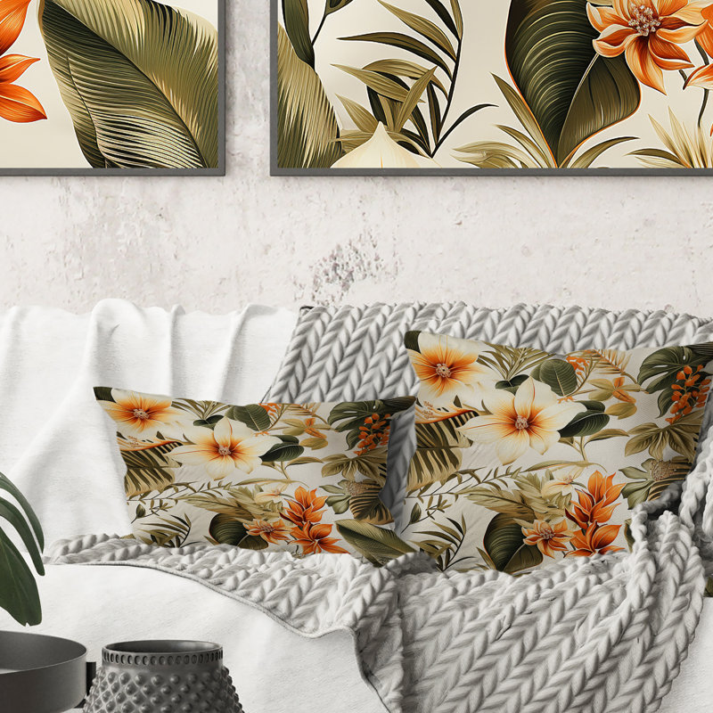 Coussin décoratif Tropical Greens