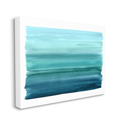 "Turquoise Gradient Shape", peinture sur toile par Allie Corbin