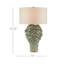 Lampe de table verte 30,25 po Sea