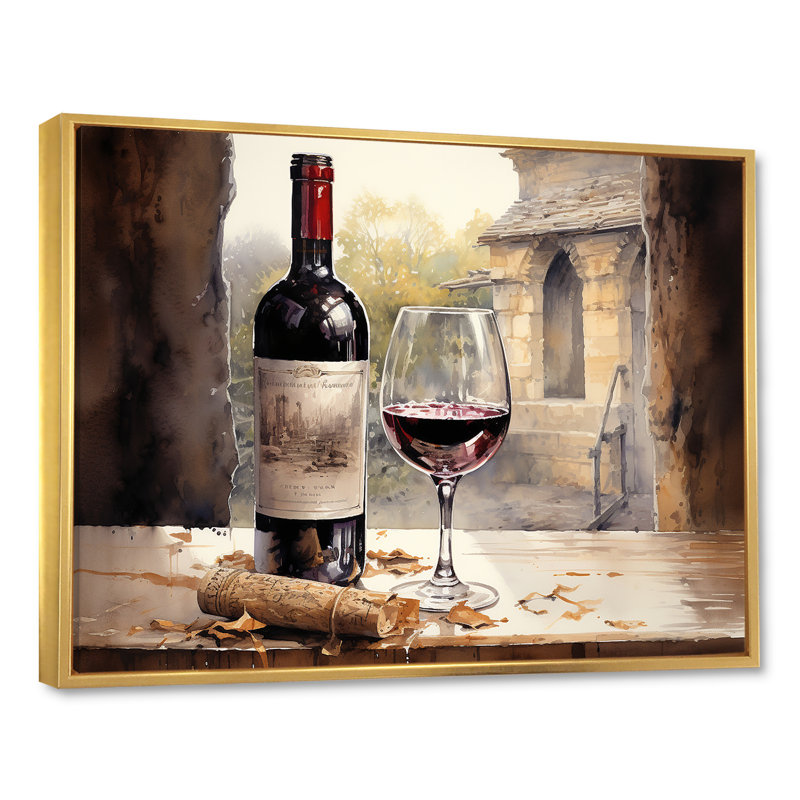 Ports Presence sur toile, Cadre flottant doré, H 12 po x l 20 po x P 1 po