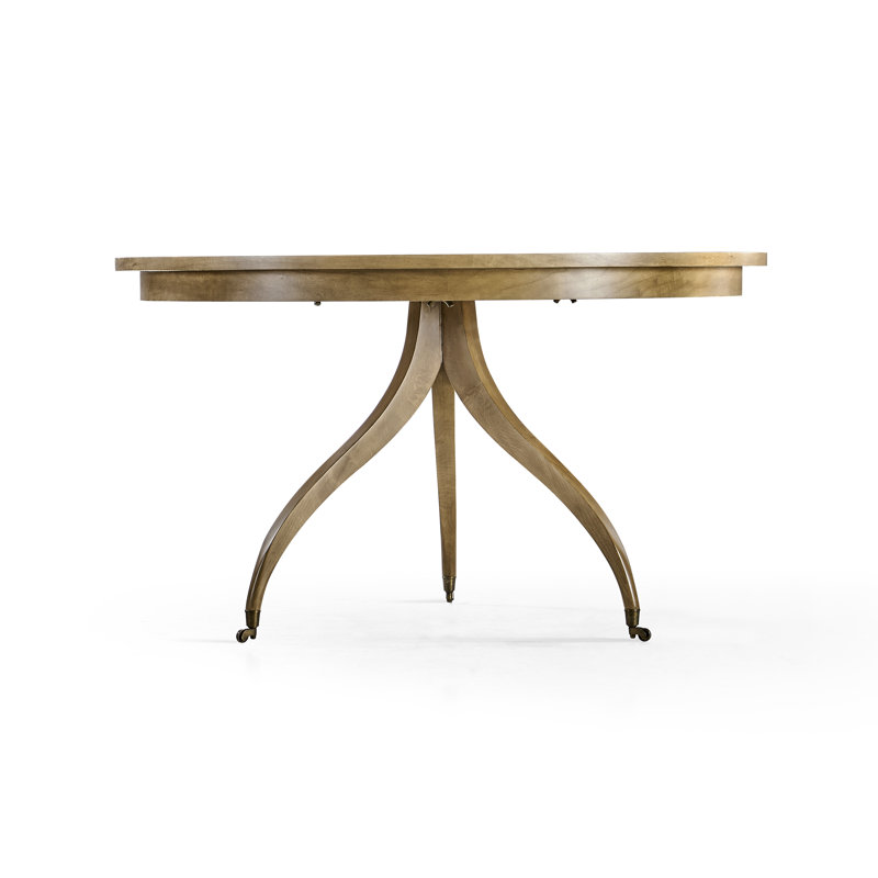 Solar Round Walnut Wood Dining Table, Cherry