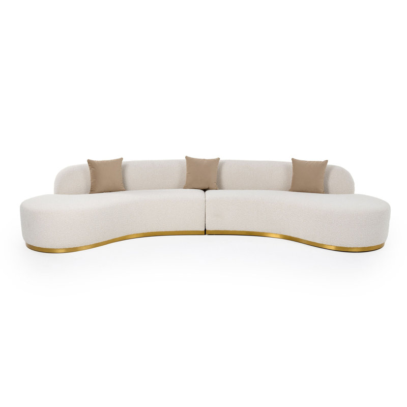 Canapé modulaire Hughes, Polyester beige