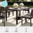 Martha Stewart 71" Outdoor Rattan Wicker Patio Table with Engineered Wood Top-109713863