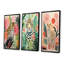 «Green and Pink Leopard Tropical Elegance I», ensemble de 3 reproductions d'art léopard-1561500482-1561500481