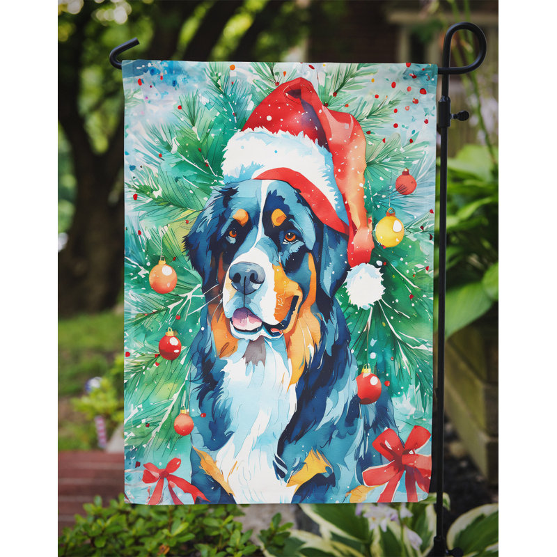 Polyester double face Noël, H 15,5 po x l 11,25 po