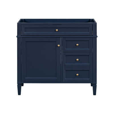 Modern Style Bathroom Storage Cabinet With 2 Drawers And A Tip-Out Drawer