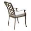 Ensemble repas d'extérieur en aluminium avec coussin-111332975