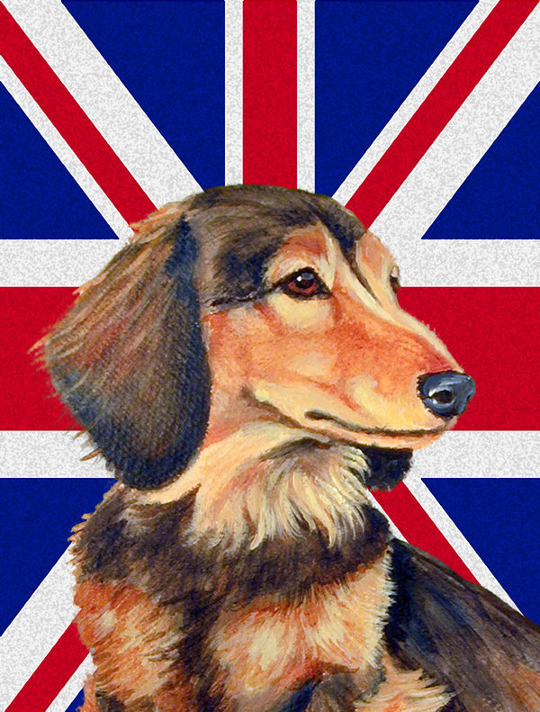 Double Sided 40'' H x 28'' W Polyester Animal House Flag, Dachshund 3
