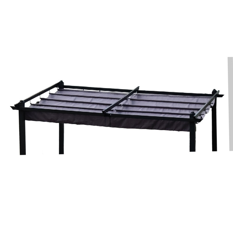 Auvent de remplacement pour pergola rétractable pour terrasse 10 x 10 pi - Gris