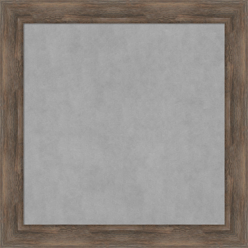 Tableau magnétique encadré en bois dur moka, H 29 po x l 29 po